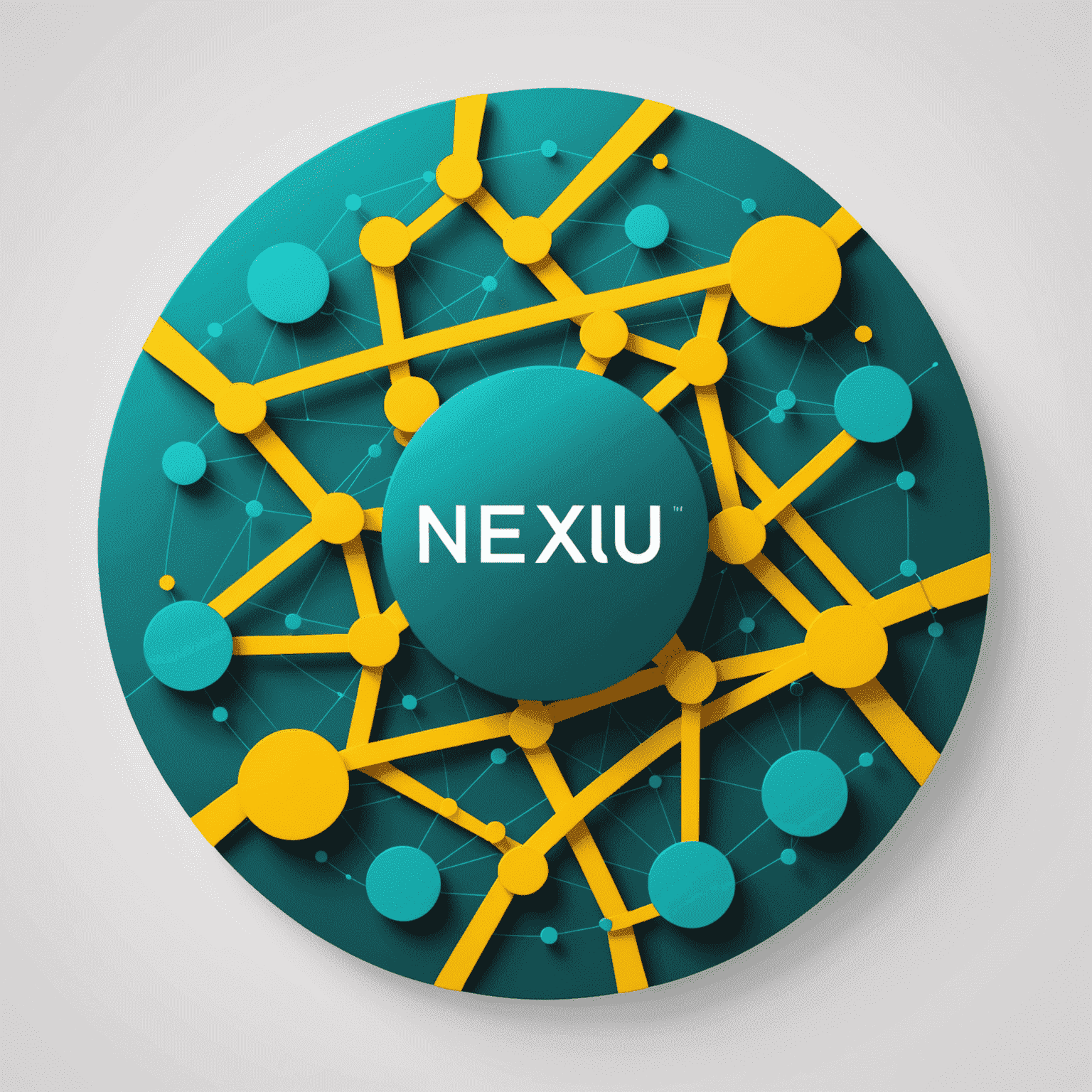 NexusPlan SA logo featuring a stylized nexus of connections in teal and yellow, symbolizing smart financial connections